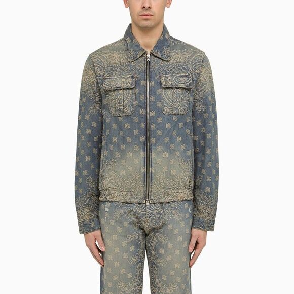 AMIRI | Jackets & Coats | Amiri Denim Bandana Pattern Jacket | Poshmark